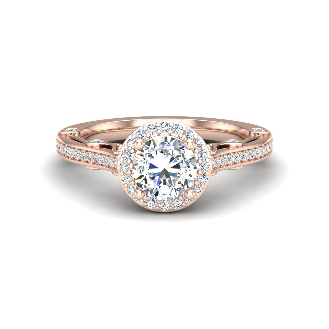 Harlow Halo Engagement Ring